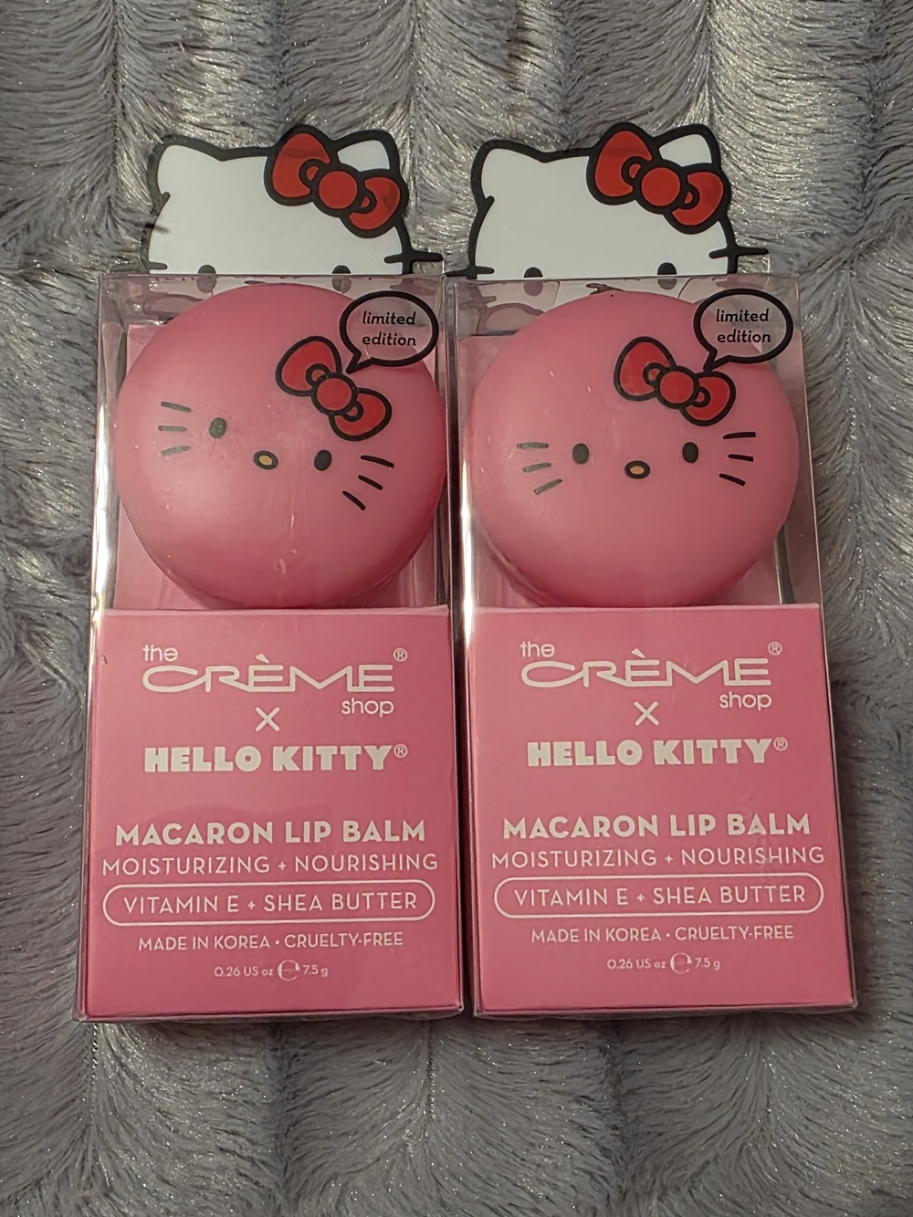 The Crème Shop X Hello Kitty Pink Macaron Lip Balm (2 Pack)